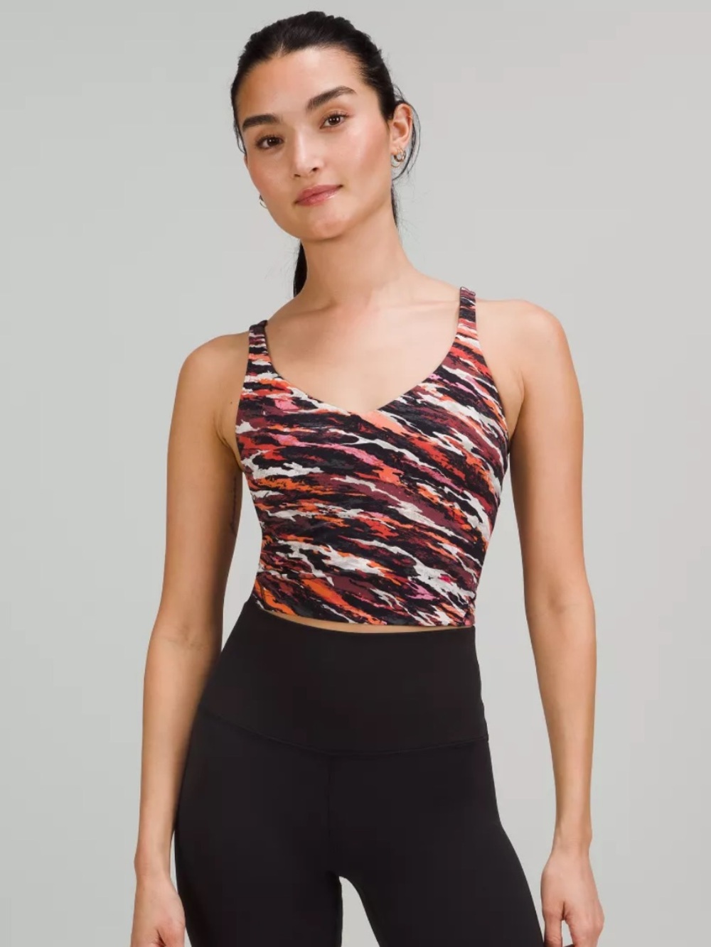 Lululemon Athletica Lunar New Year Align Tank Top Tiger Tide Smoky Red Nulu
